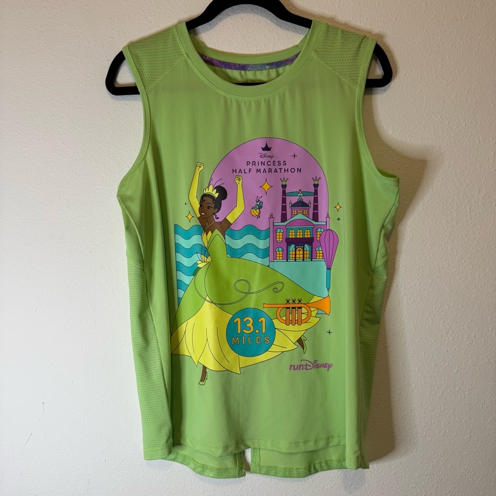 2024 Disney World RunDisney Princess Tiana Performance tank green Size Large